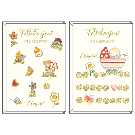 Biglietto Lieto Evento Happy Days Con Oro