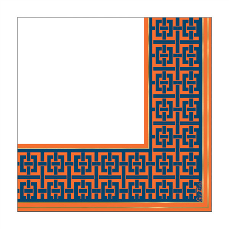 Tovagliolo 33x33 3 Veli 16pz  Blue&orange
