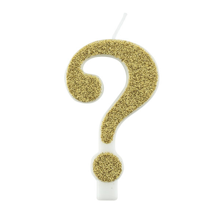 Candelina Torta ? Bio Glitter 9.5cm Bianco Or ?