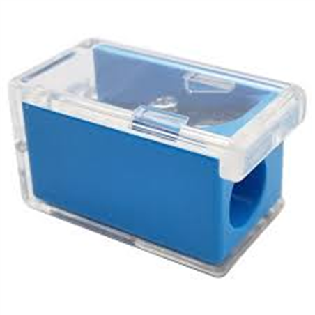 Temperamatite  1 Foro In Plastica Con Piccolo Contenitore
