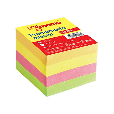 My Memo Cubo 400 Fogli Neon 51x51