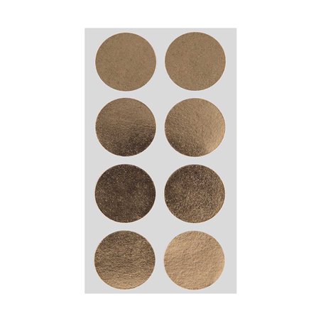 Stickers Dots 25mm 4 Fogli Gold