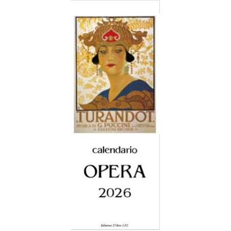 Calendario Artistico 13,5x34cm Carta Avorio 2027 Opera