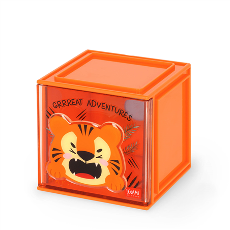 Cutie Cube - Adjustable Desk Organiser Tiger