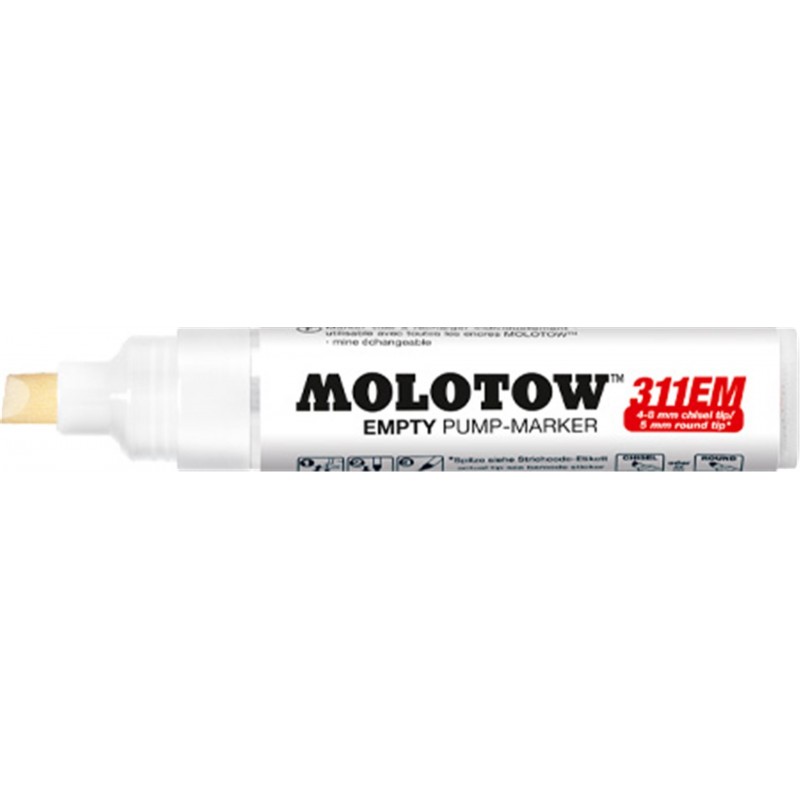 Molotow - Empty Marker 311em 4/8 Mm Chisel-5 Mm Round