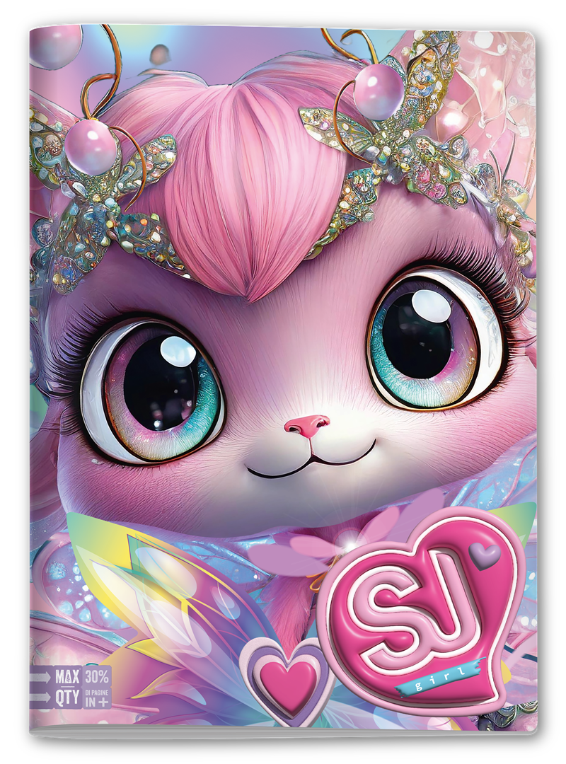 Maxiquaderno 96/100 10m Animali Girl — immagine 3