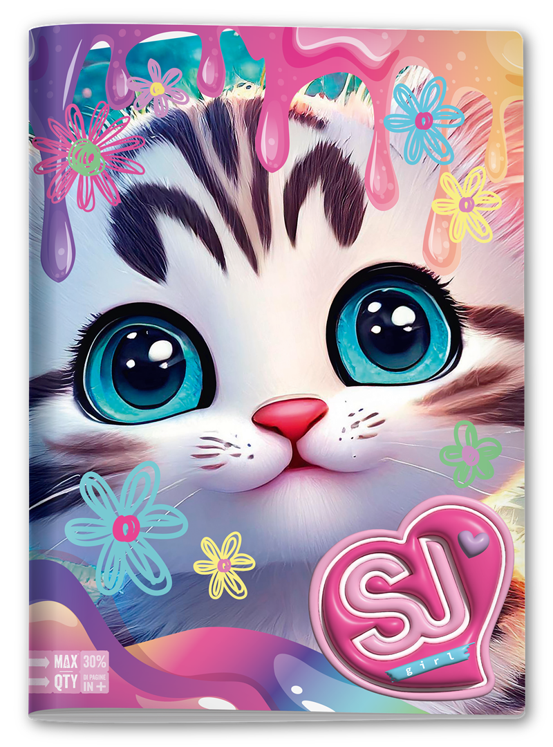 Maxiquaderno 96/100 C Animali Girl — immagine 2