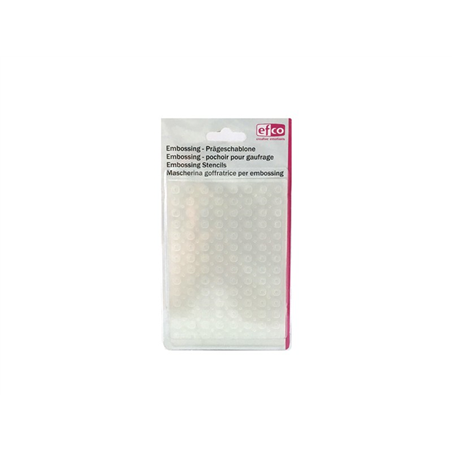 Stencil Per Embossing 106x150 Mm  Puntini Retro