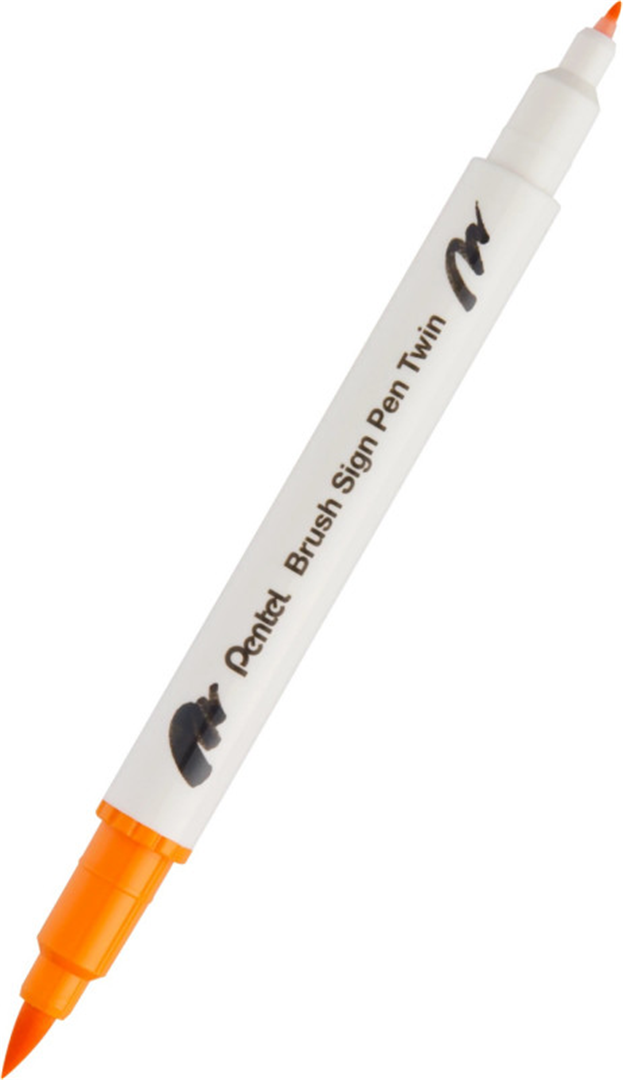 Pennarello Brush Sign Pen Twin Doppia Punta Orange