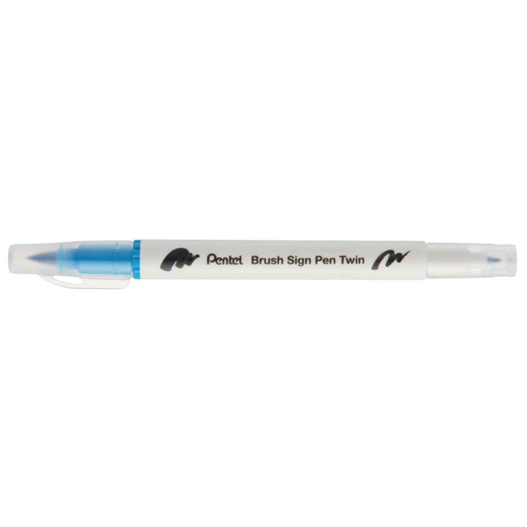 Pennarello Brush Sign Pen Twin Doppia Punta Turquoise
