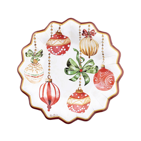 Scodella Carta New Shape 24cm 8pz Natale Cristmas Deco'