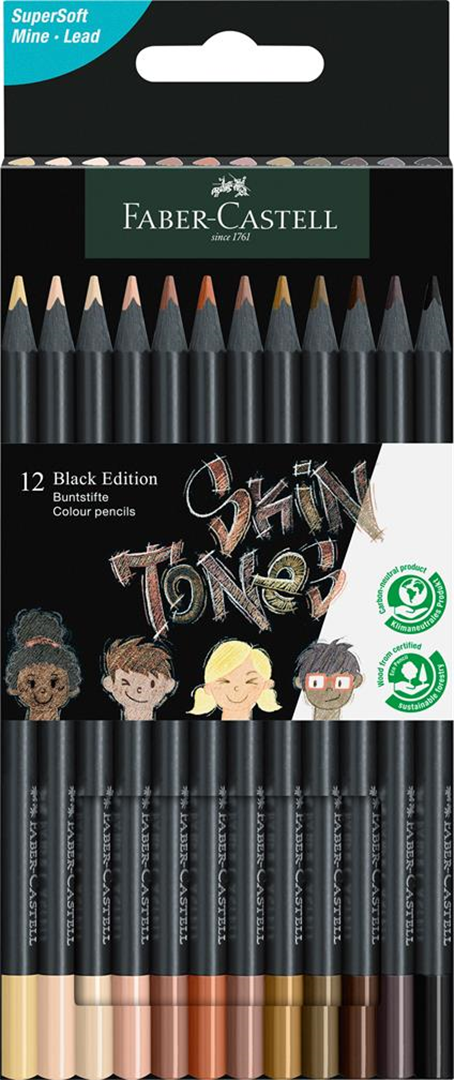 Astuccio 12 Matite Black Edition Skin Tones — immagine 2