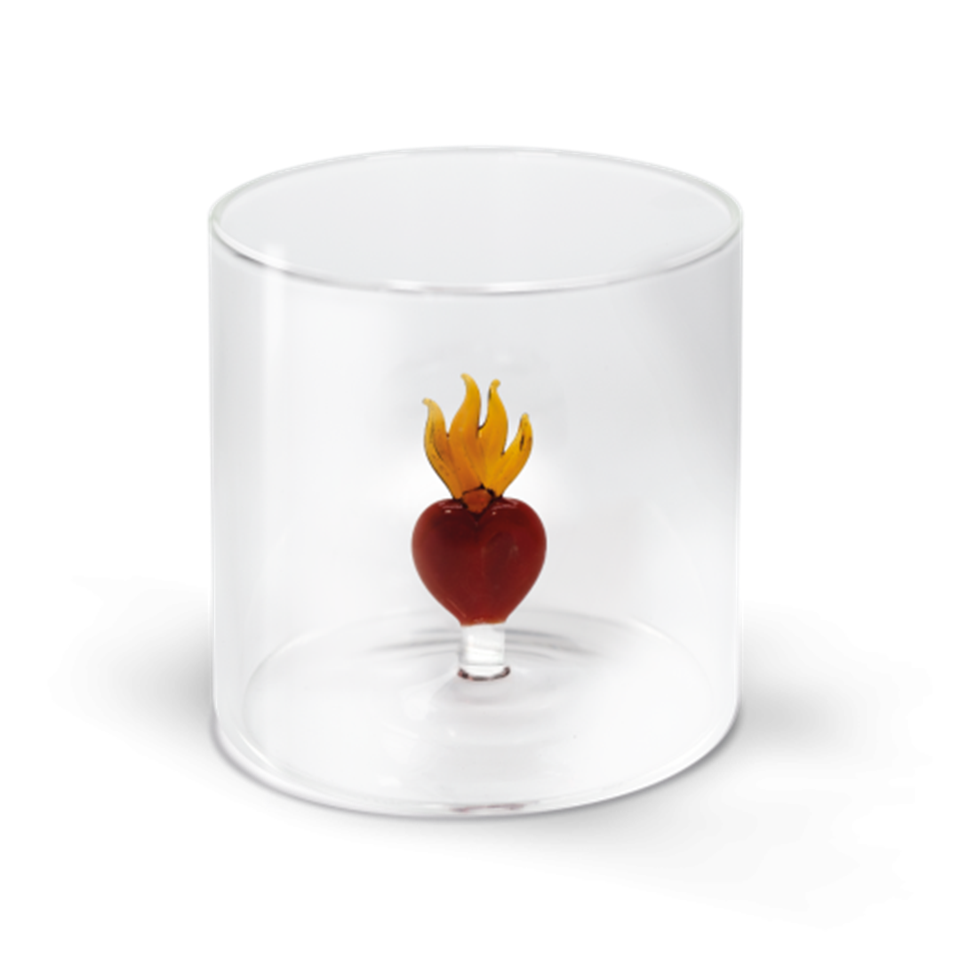 Bicchiere Vetro Con Deco Interno 250ml Wd Sacro Cuore