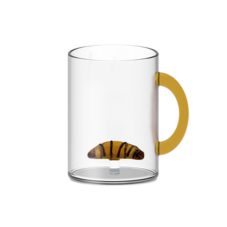 Tazza In Vetro Con Deco Interno 420ml Wd Brioche