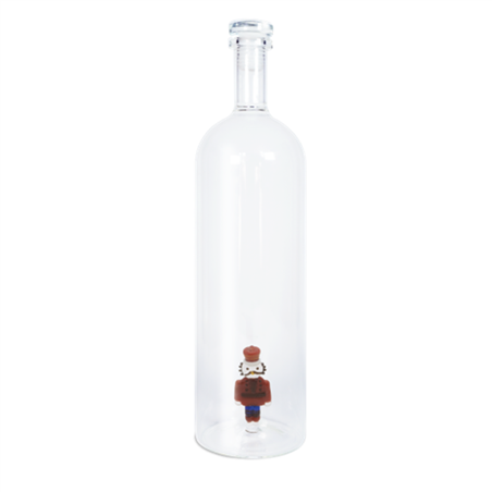 Bottiglia In Vetro Decoro Interno Natale 1,2l Nutcracker