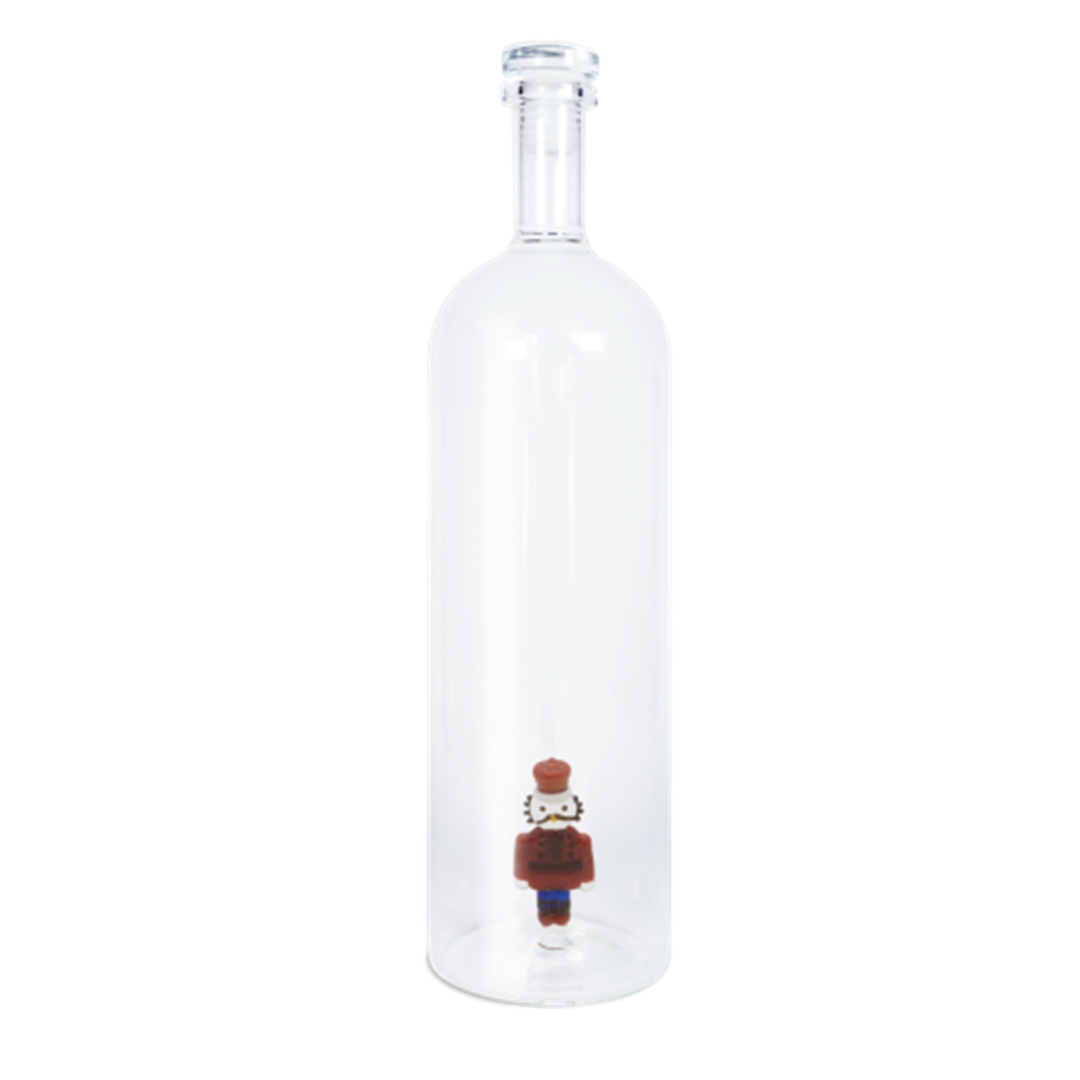 Bottiglia In Vetro Decoro Interno Natale 1,2l Nutcracker