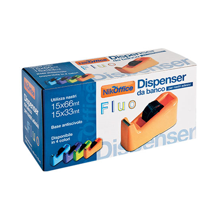 Dispenser Da Banco Nastri 33/66 Colori Fluo Assortiti