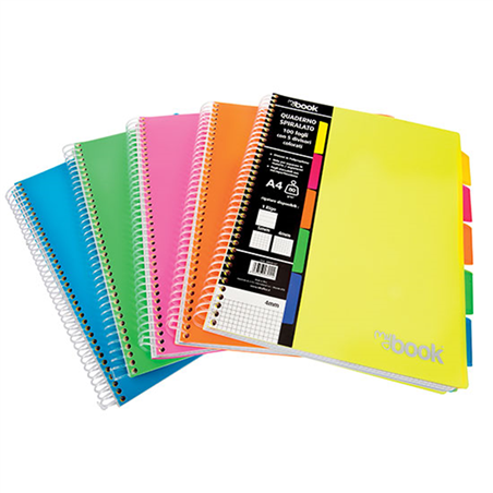 Quaderno Spiralato A4 Ppl Con Fori E Divisori 1 Rigo