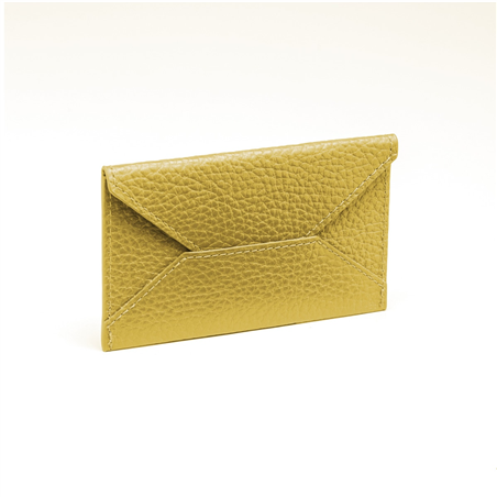 Porta Biglietti Da Visita In Pelle Alex Yellow