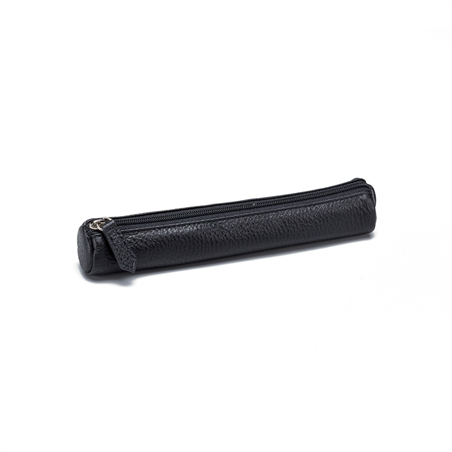 Tubino Portapenne In Pelle 19x3.5cm Black