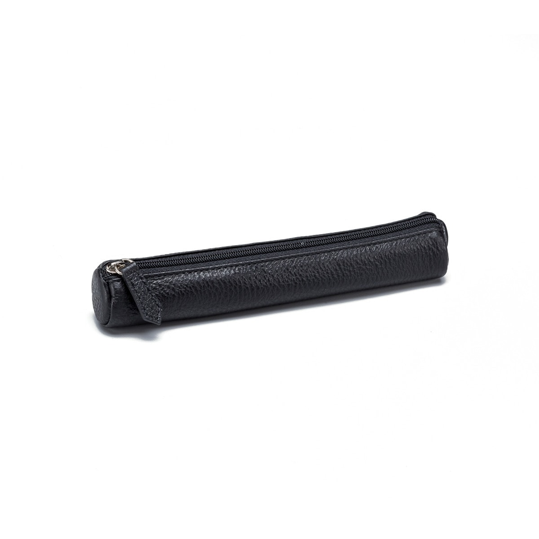 Tubino Portapenne In Pelle 19x3.5cm Black