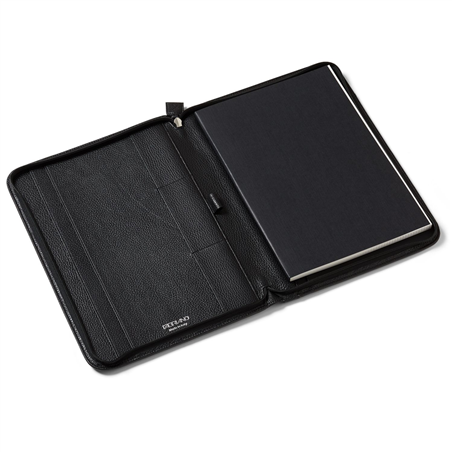 Portablocco A4 In Pelle Black