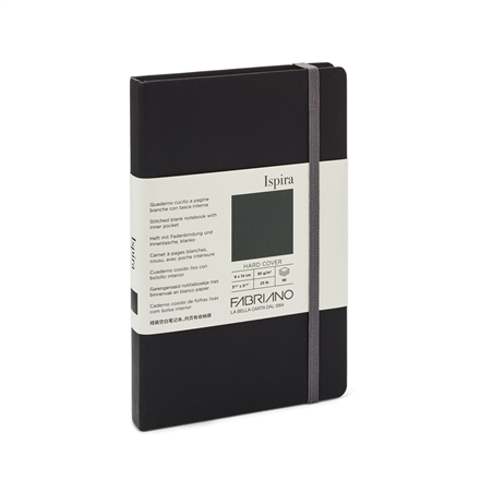 Taccuino Ispira Soft 9x14 Blank 96 Fogli Black
