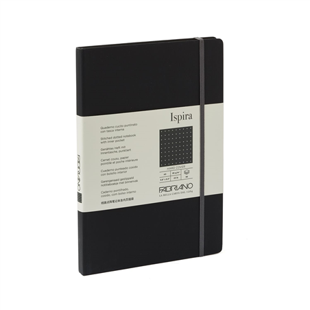 Taccuino Ispira Soft A5 Dots 96 Fogli Black