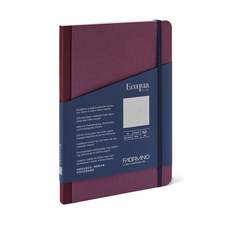 Taccuino Ecoqua Plus A5 Fabric Blank Vino