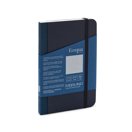 Taccuino Ecoqua Plus 9x14 Fabric Blank Dark Blue