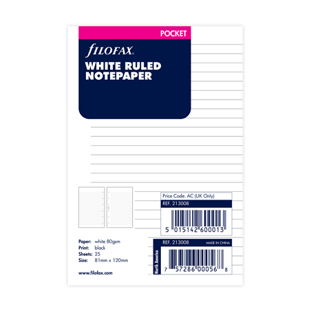 Ricambio  Pocket Righe Bianco