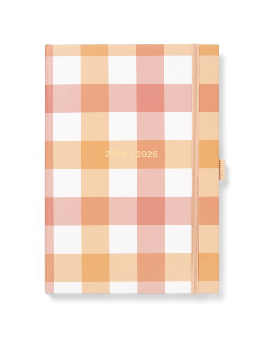 Agenda Accademica Gingham A5 Giornaliera Con Appuntamenti - Colori Assortiti — immagine 2