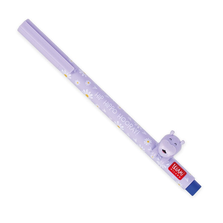Penna Gel Lovely Friends  Hippo Inchiostro Blu