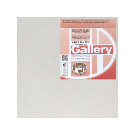 Telaio Telato 70x80 Cm. Gallery 20 Tela 569 Cotone/poliestere Grana Fine