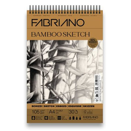 Blocco Bamboo A4 Spirale 30 Fogli 105 Gr.
