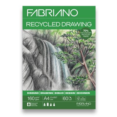 Blocco Recycled Drawing A4 160 Gr. 60 Fogli