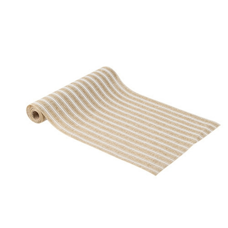 Runner Juta Righe Bianche 28cmx3mt