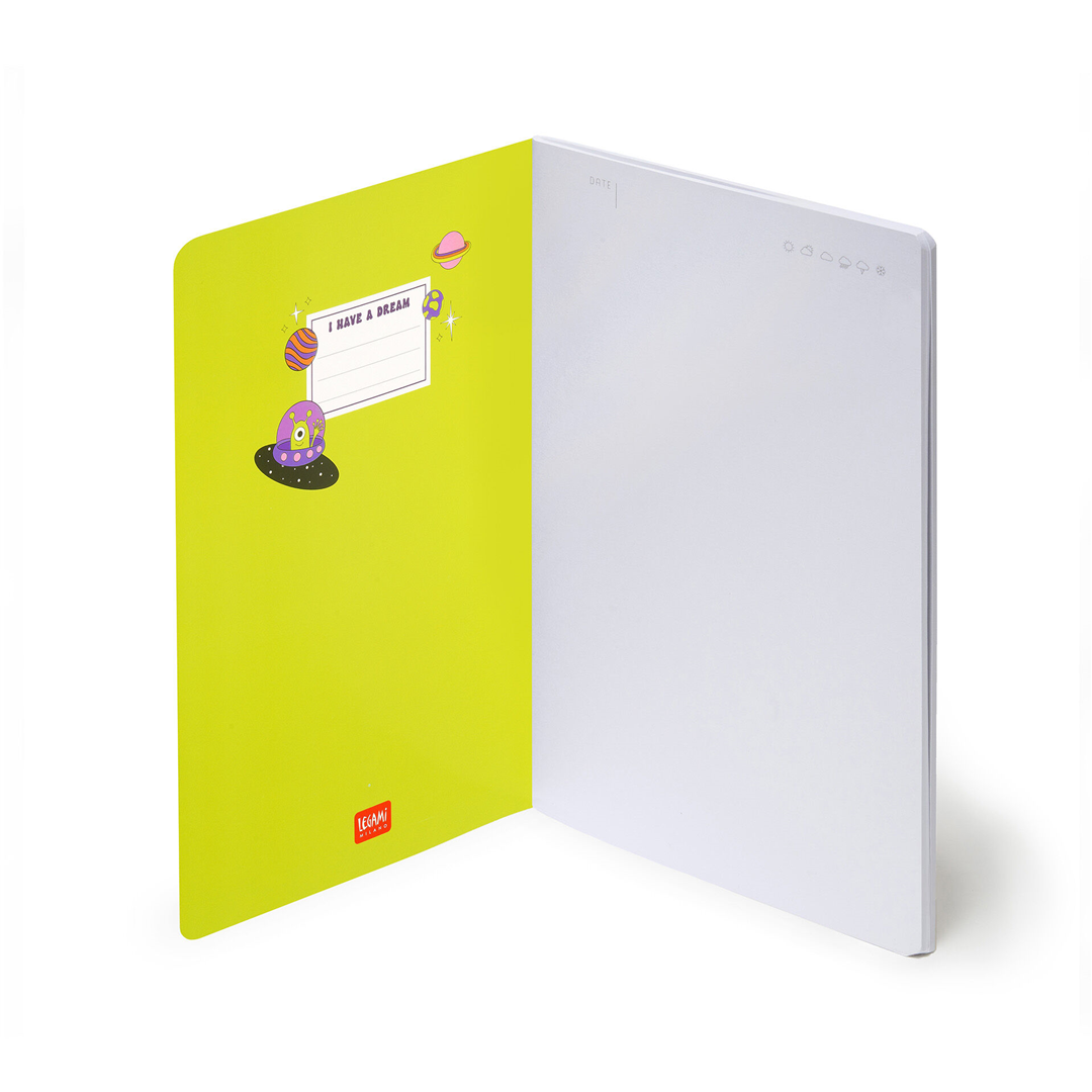 Notebook Medium Plain L14.2xh21cm Travel — immagine 2