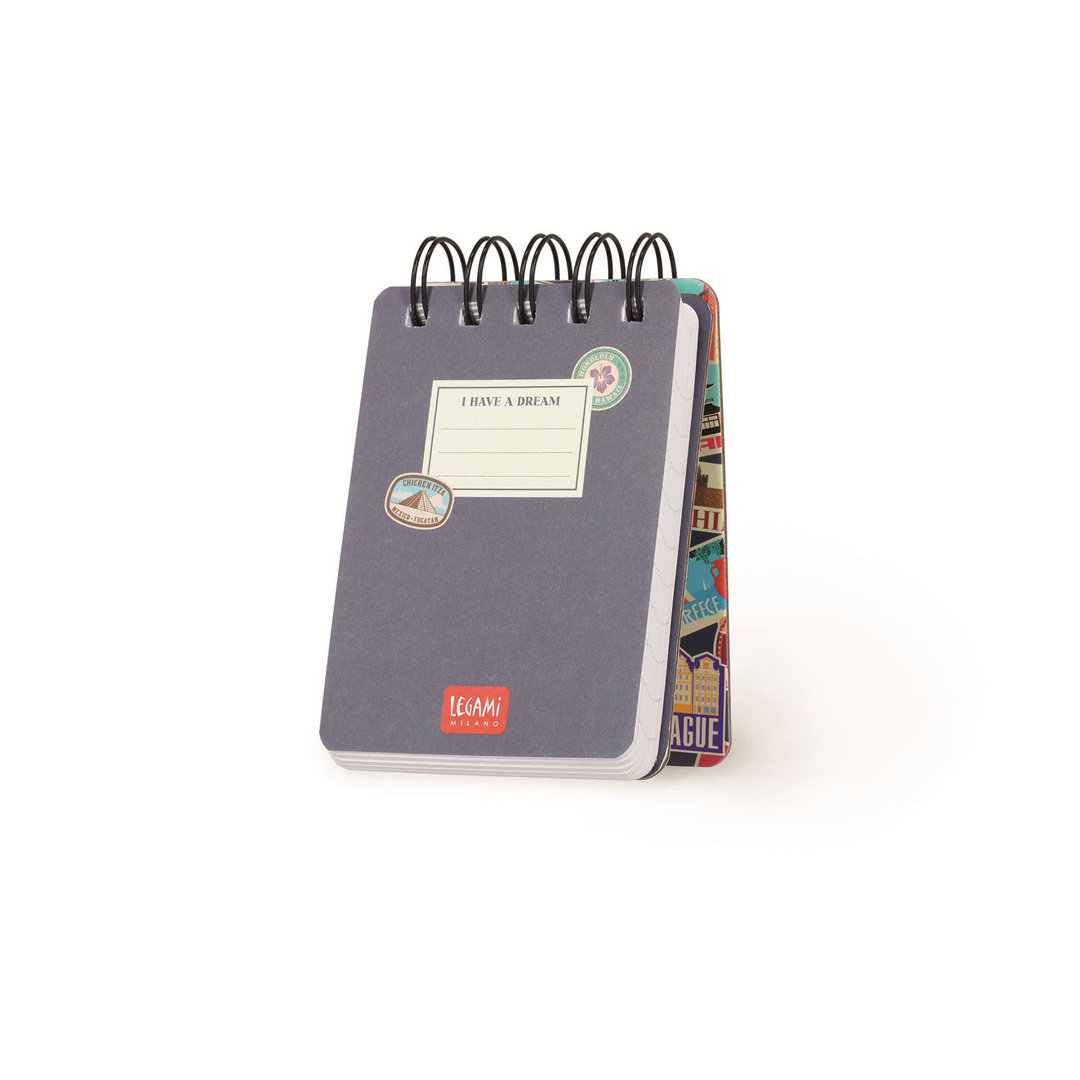 Spiral Notebook Mini Lined Travel Stickers — immagine 2