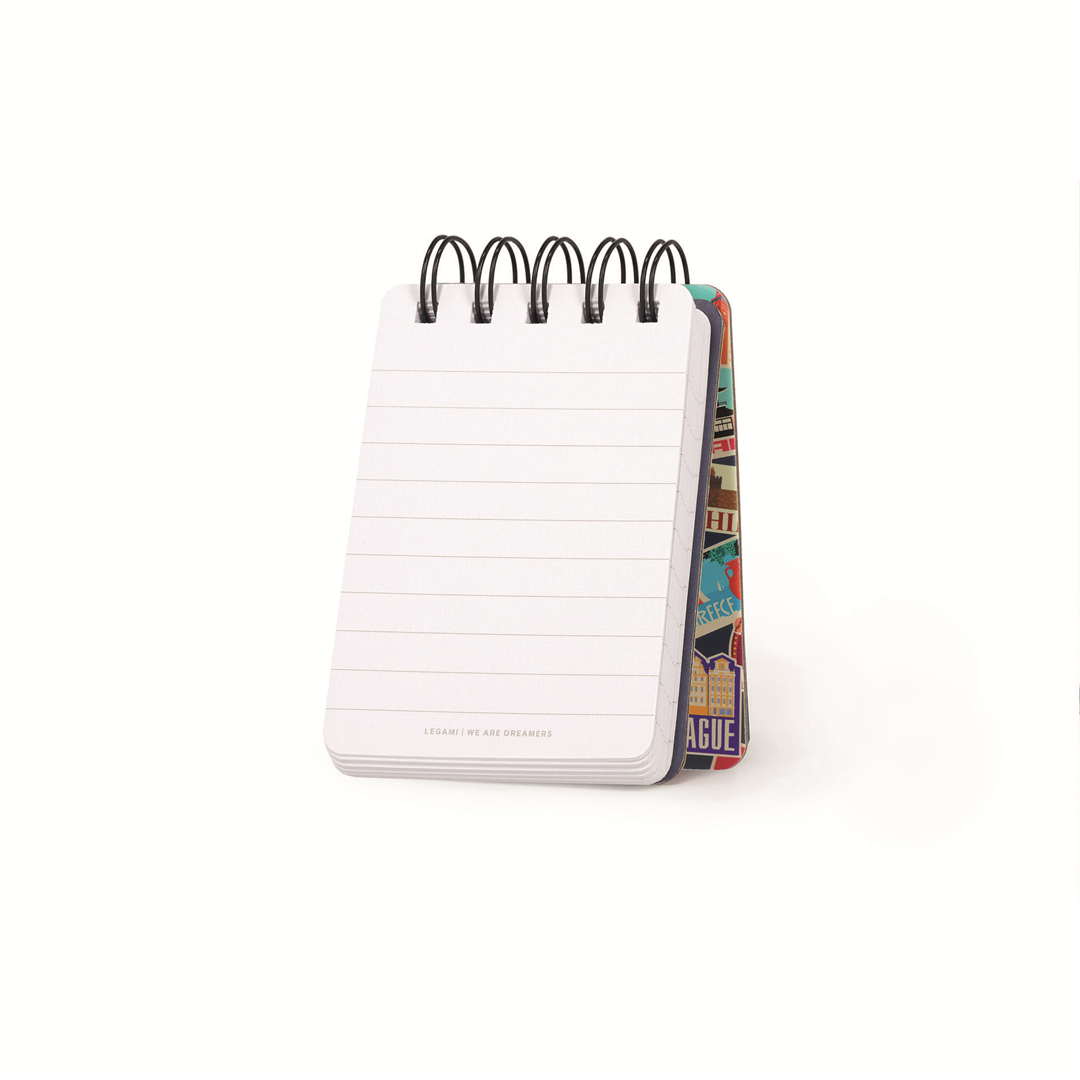 Spiral Notebook Mini Lined Travel Stickers — immagine 3