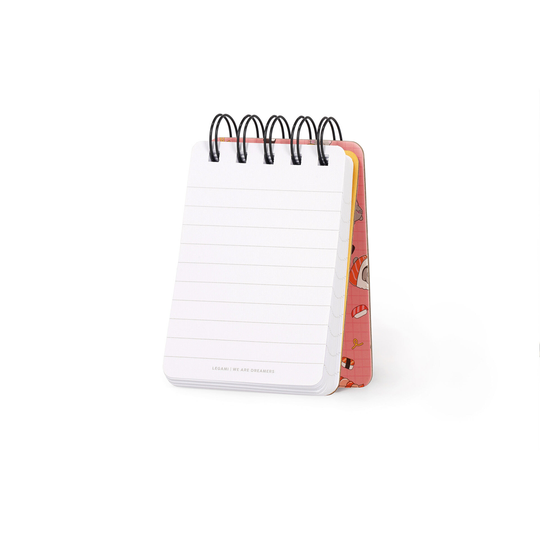Spiral Notebook Mini Lined Sushi Cat — immagine 3