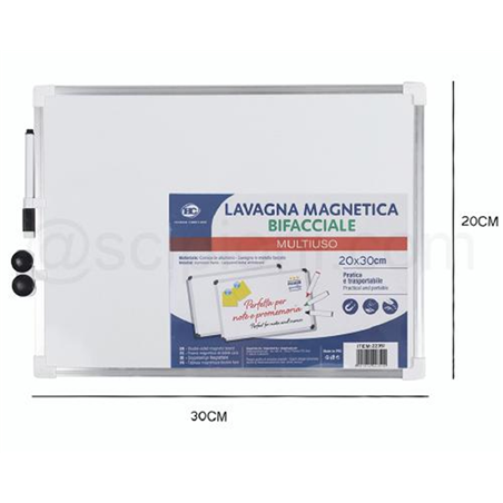 Lavagna Bianca Bifacciale - Cm. 20x30 Bianca