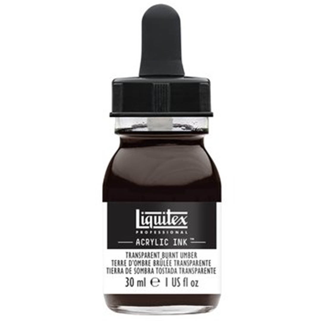 Inchiostro Acrilico Extra-Fine Acrylic Ink! Ml. 30 - 130 Terra D'Ombra Bruciata Trasparente — immagine 2