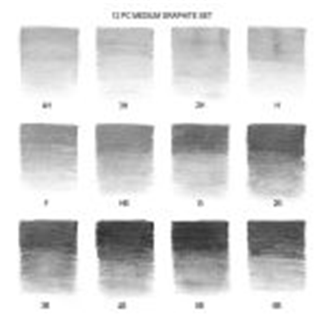 Set 12 Matite Studio Collection Grafite Da 4h A 6b (mina Media) — immagine 2