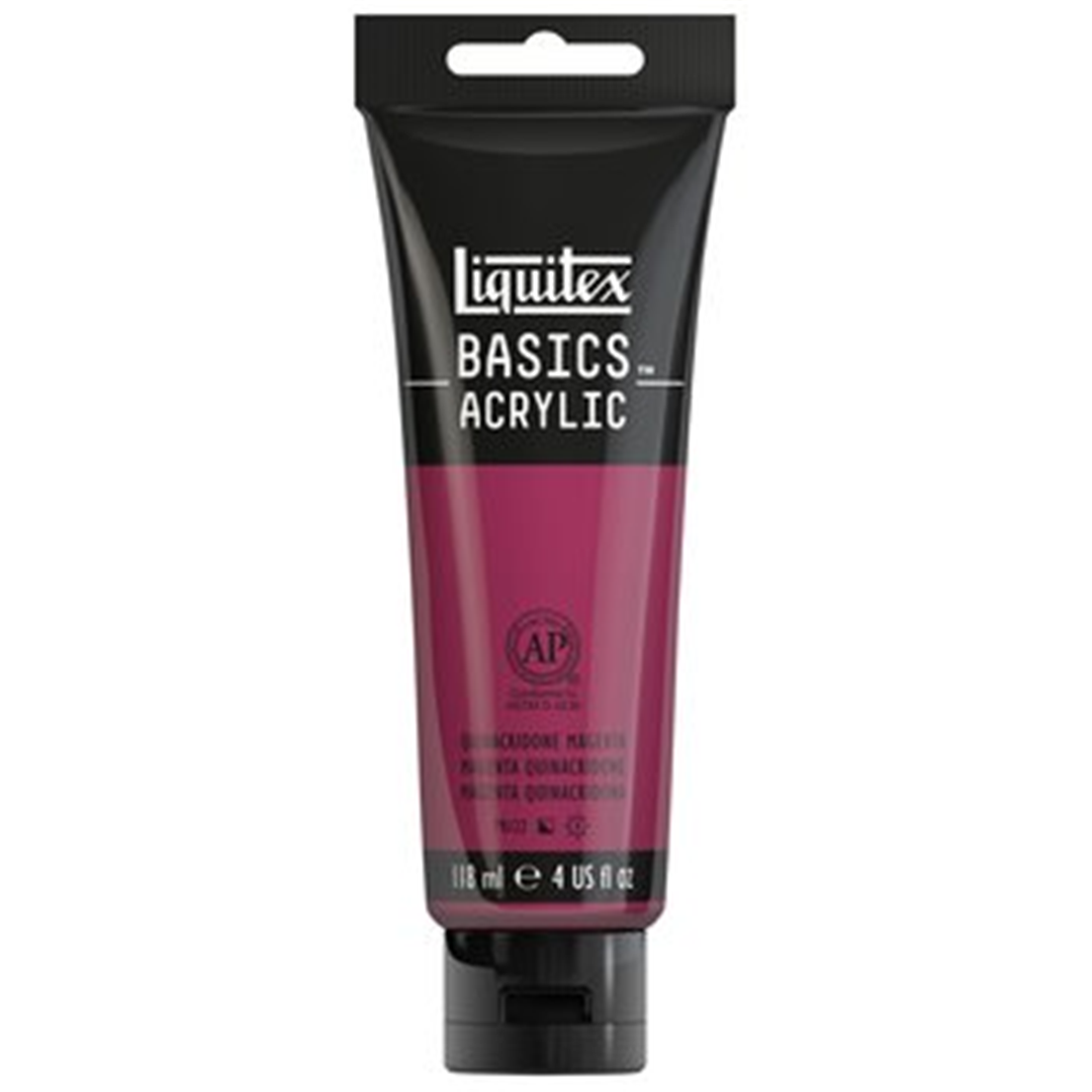 Colore Acrilico Basics Ml. 118 - 114 Magenta Quinacridone — immagine 3