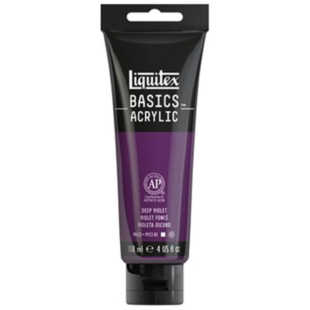 Colore Acrilico Basics Ml. 118 - 115 Viola Scuro — immagine 3