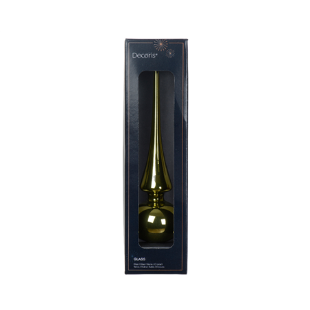Puntale Vetro D. 6 Cm H. 26 Cm Rosemary Green Lucido
