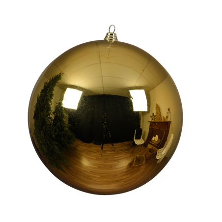 Sfera Plastica D.14cm Lucida Oro