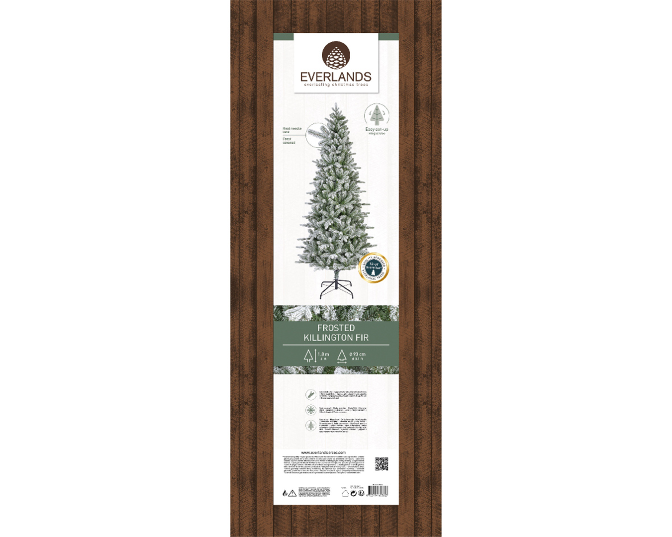 Albero Killington Fir Innevato D93cm H180cm Materiale Pe/pvc Numero Punte 861 — immagine 2