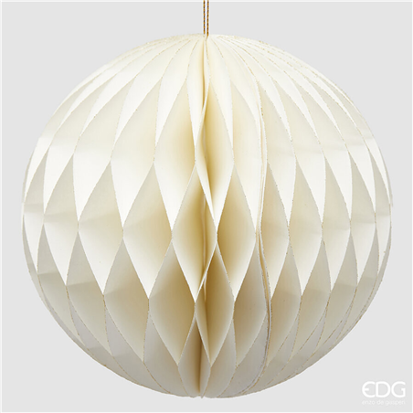 Sfera Carta Origami D20cm White